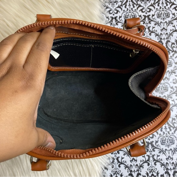 VINTAGE Dooney & Bourke : all weather leather satchel handbag & matching wallet - Picture 6 of 16